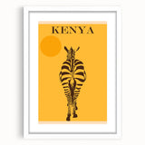 Retro Kenya Travel Poster – Vintage Prints & Mid-Century Modern Art
