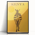 Retro Kenya Travel Poster – Vintage Prints & Mid-Century Modern Art