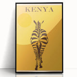 Retro Kenya Travel Poster – Vintage Prints & Mid-Century Modern Art