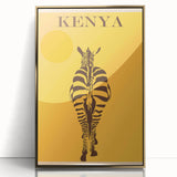 Retro Kenya Travel Poster – Vintage Prints & Mid-Century Modern Art