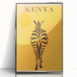 Retro Kenya Travel Poster – Vintage Prints & Mid-Century Modern Art