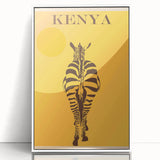 Retro Kenya Travel Poster – Vintage Prints & Mid-Century Modern Art