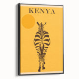 Retro Kenya Travel Poster – Vintage Prints & Mid-Century Modern Art