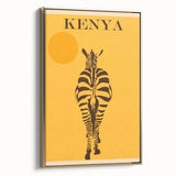 Retro Kenya Travel Poster – Vintage Prints & Mid-Century Modern Art