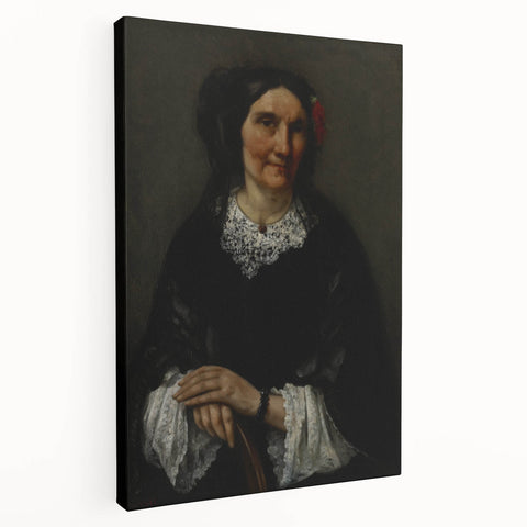 Realism Art Prints - Portrait of a Woman by Gustave Courbet