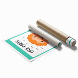 Kids Educational Wall Art - Face Parts Learning Poster