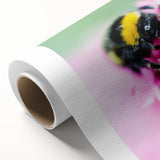 Art deco poster depicting spring season with pastel hues on rolled canvas, ideal for nursery wall art.