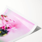 Extra large wall art featuring line art flowers in muted pastel shades on rolled canvas, ideal for large living room decor.