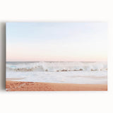 Large black and white abstract design on stretched canvas, suitable as kitchen wall art.