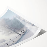 Extra large rolled print featuring line art flowers in muted grey tones, ideal for large living room wall art.