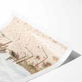 Extra large wall art featuring line art flowers in monochrome on rolled canvas, ideal for large living room decor.