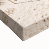 Large black and white landscape art painting on stretched canvas, featuring a detailed tree silhouette.