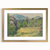 Modern Wall Art: Tranquil Countryside with Blooming Lilacs