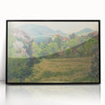 Modern Wall Art: Tranquil Countryside with Blooming Lilacs