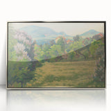 Modern Wall Art: Tranquil Countryside with Blooming Lilacs