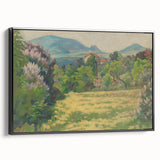 Modern Wall Art: Tranquil Countryside with Blooming Lilacs