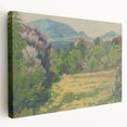 Modern Wall Art: Tranquil Countryside with Blooming Lilacs
