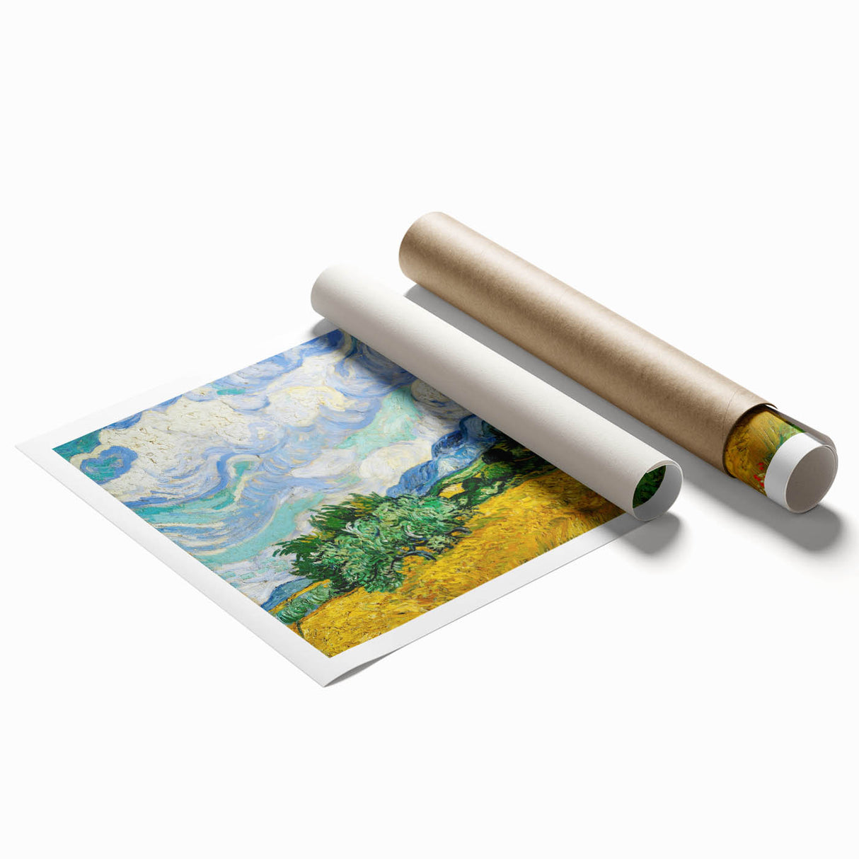Impressionist Landscape - Wheat Field with Cypresses Van Gogh Art