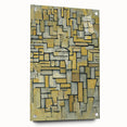 Modern Wall Art: Piet Mondrian's Composition in Brown and Gray