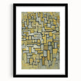 Modern Wall Art: Piet Mondrian's Composition in Brown and Gray