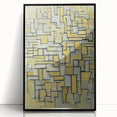 Modern Wall Art: Piet Mondrian's Composition in Brown and Gray