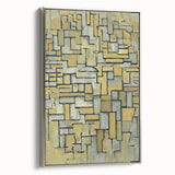 Modern Wall Art: Piet Mondrian's Composition in Brown and Gray