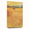 Impressionist Wheat Field Art - Inspired by Van Gogh's Arles Landscape