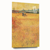 Impressionist Wheat Field Art - Inspired by Van Gogh's Arles Landscape