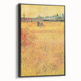 Impressionist Wheat Field Art - Inspired by Van Gogh's Arles Landscape
