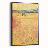 Impressionist Wheat Field Art - Inspired by Van Gogh's Arles Landscape