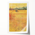 Impressionist Wheat Field Art - Inspired by Van Gogh's Arles Landscape