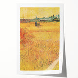 Impressionist Wheat Field Art - Inspired by Van Gogh's Arles Landscape