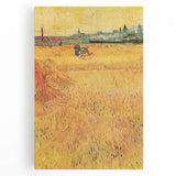 Impressionist Wheat Field Art - Inspired by Van Gogh's Arles Landscape
