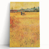 Impressionist Wheat Field Art - Inspired by Van Gogh's Arles Landscape