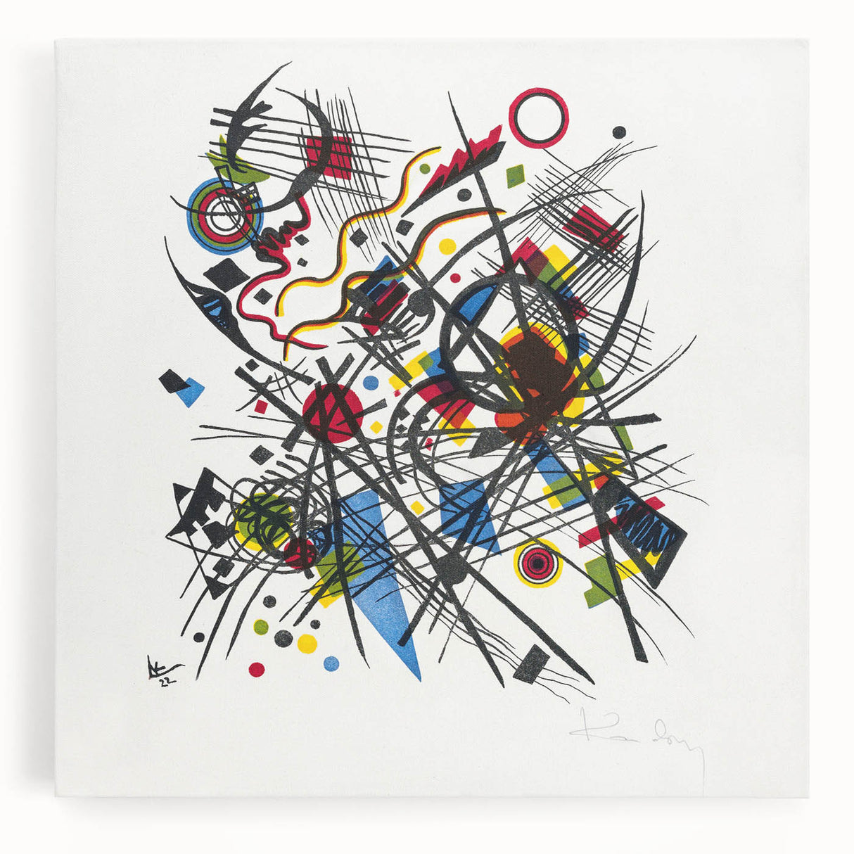 Modern Wall Art: Wassily Kandinsky's Bauhaus Lithograph (1922)