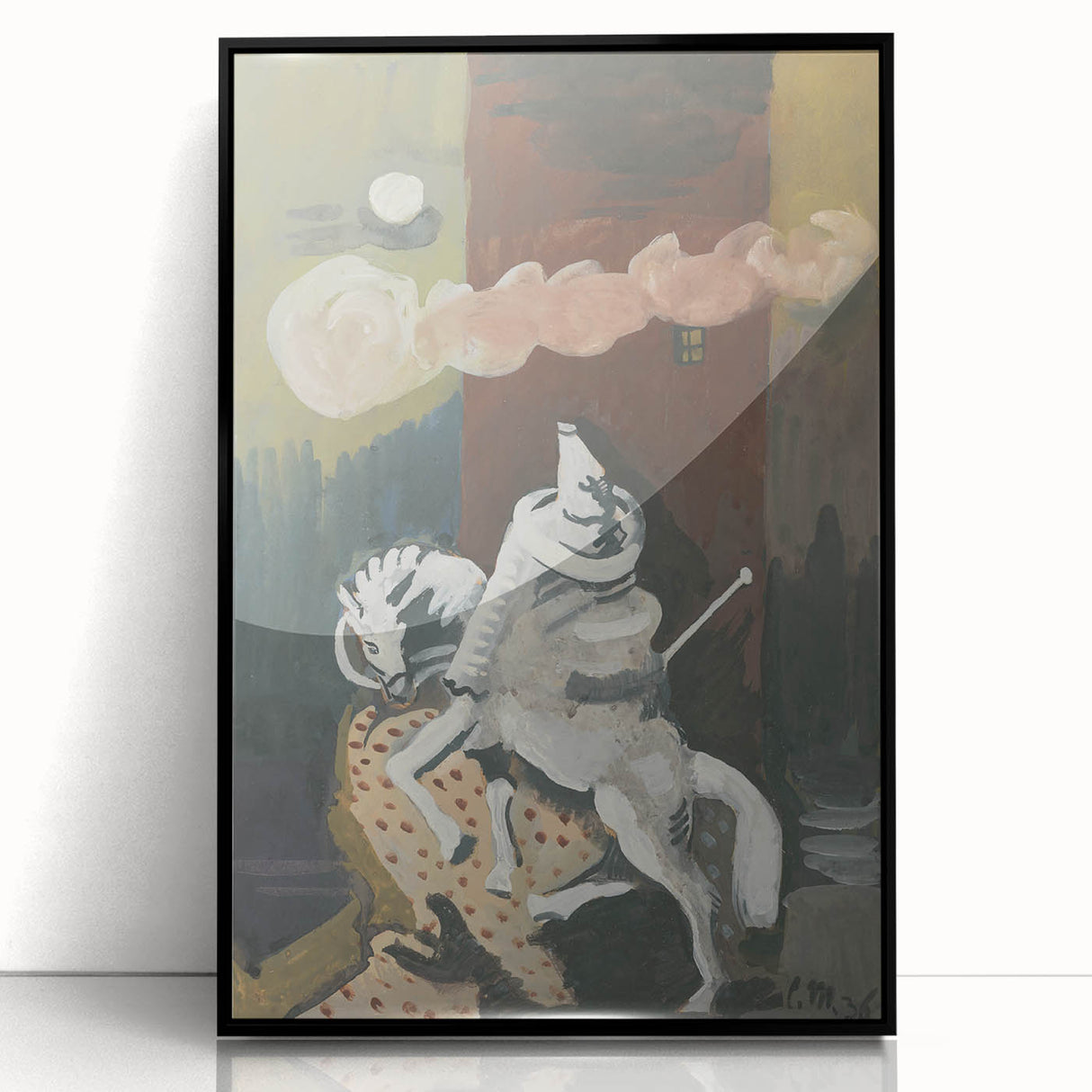 Modern Wall Art: At Night - Dreamlike Knight Composition