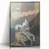 Modern Wall Art: At Night - Dreamlike Knight Composition