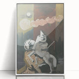 Modern Wall Art: At Night - Dreamlike Knight Composition
