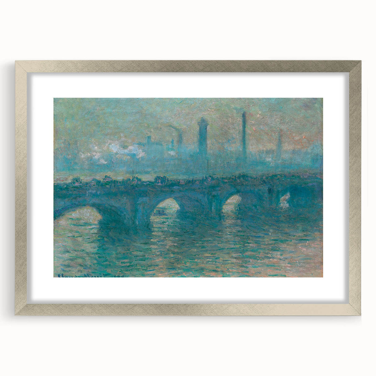 Claude Monet Prints - Waterloo Bridge Impressionist Wall Art