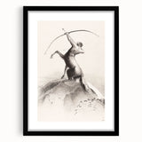 Modern Wall Art: Centaur Aiming at the Clouds - Mythical Elegance