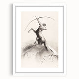 Modern Wall Art: Centaur Aiming at the Clouds - Mythical Elegance