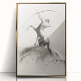 Modern Wall Art: Centaur Aiming at the Clouds - Mythical Elegance
