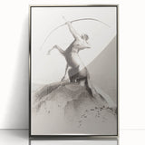 Modern Wall Art: Centaur Aiming at the Clouds - Mythical Elegance
