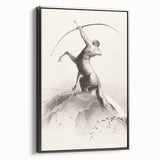 Modern Wall Art: Centaur Aiming at the Clouds - Mythical Elegance
