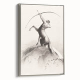 Modern Wall Art: Centaur Aiming at the Clouds - Mythical Elegance
