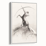 Modern Wall Art: Centaur Aiming at the Clouds - Mythical Elegance
