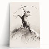 Modern Wall Art: Centaur Aiming at the Clouds - Mythical Elegance
