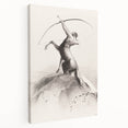 Modern Wall Art: Centaur Aiming at the Clouds - Mythical Elegance