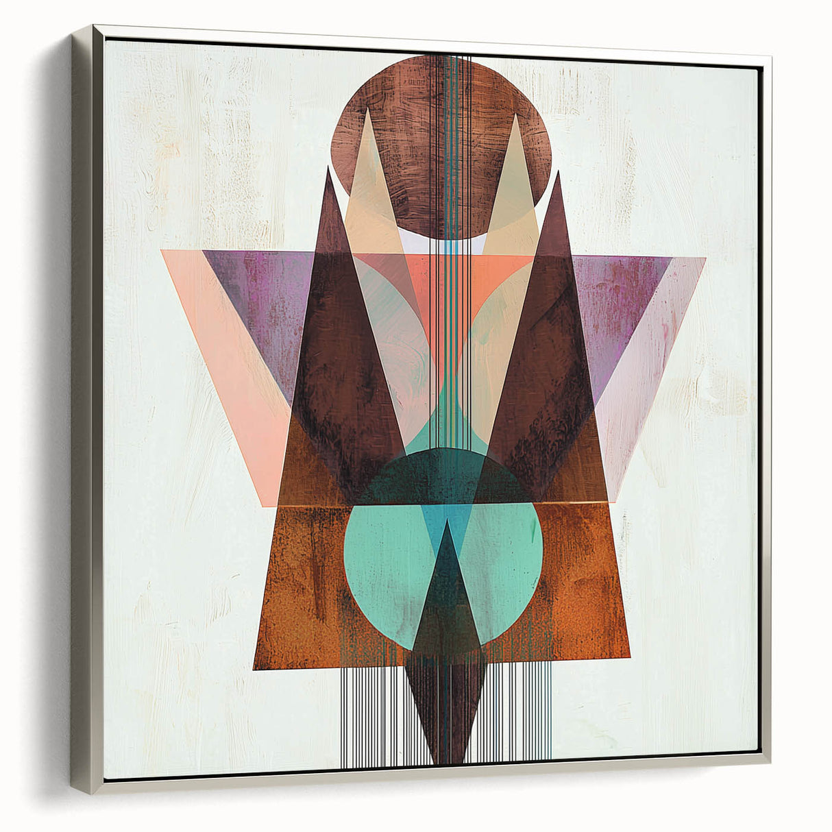 Geometric Abstract Canvas Prints – Framed Bedroom Wall Art