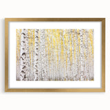 Canvas Art for Dining Area – Serene Birch Tree Forest Wall Decor